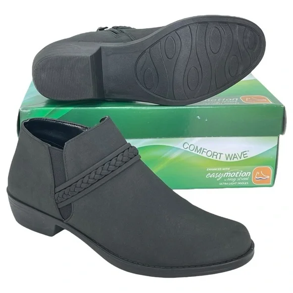 Easy Street Jalia Black Womens Shooties Size 10W - Picture 9 of 10